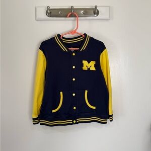 University of Michigan Wolverines Kids Varsity Jacket 5T